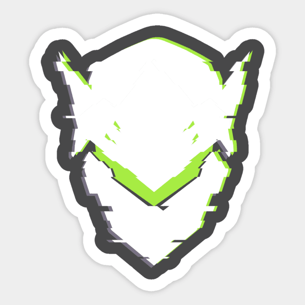 Genji Logo Glitch Effect Sticker by bardor2@gmail.com